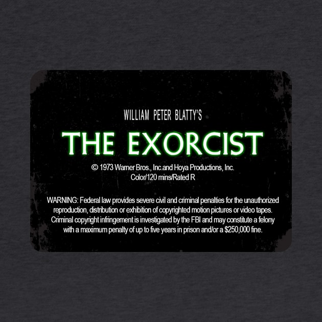 The Exorcist VHS Label by simon_maggots